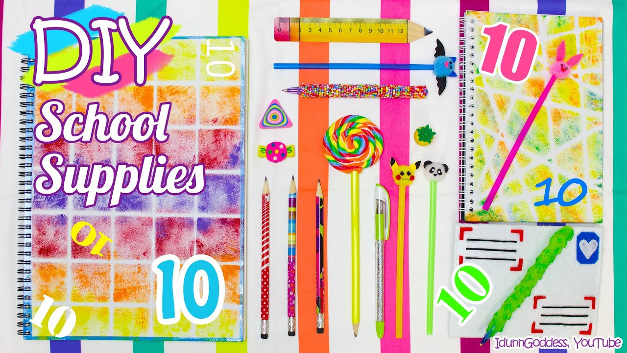 Best ideas about DIY Back To School
. Save or Pin 10 DIY School Supplies – Easy Back To School DIY Projects Now.
