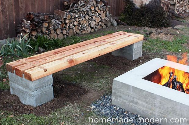 Best ideas about DIY Backyard Bench
. Save or Pin HomeMade Modern DIY Outdoor Concrete Bench Now.