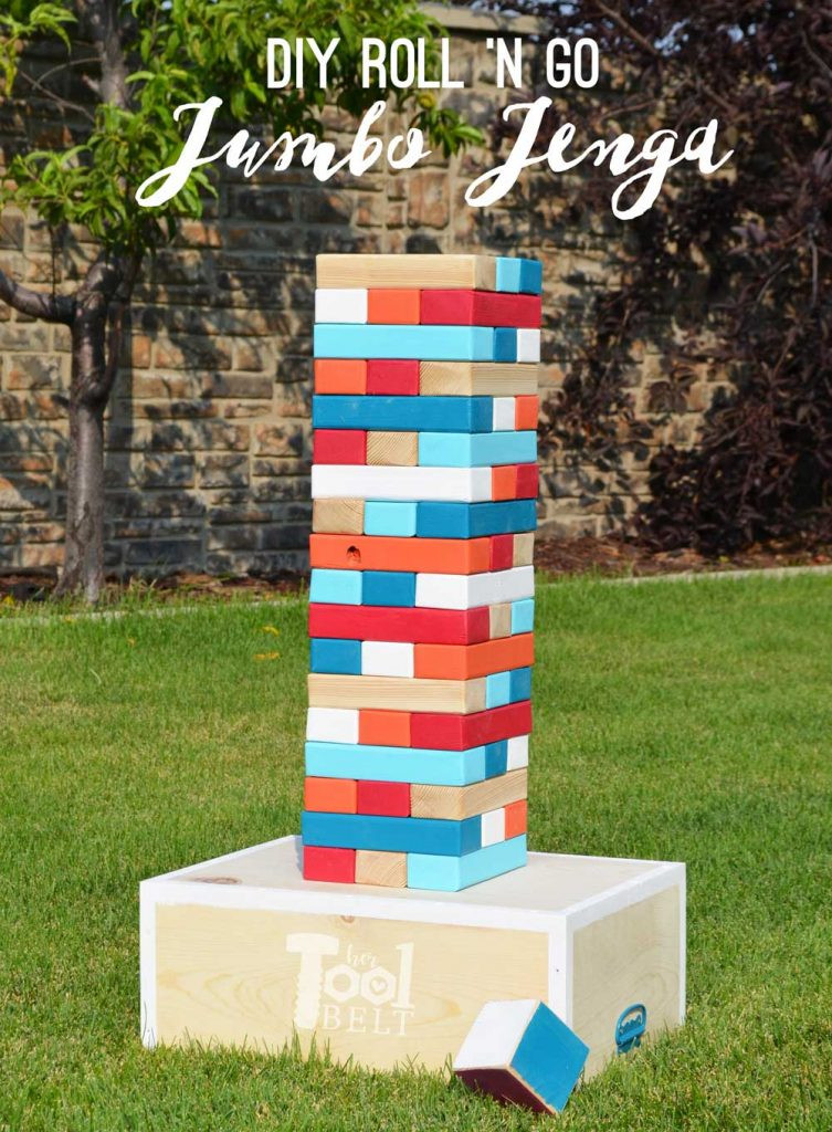 Best ideas about DIY Backyard Jenga
. Save or Pin How to Make a DIY Giant Jenga Game The Idea Room Now.