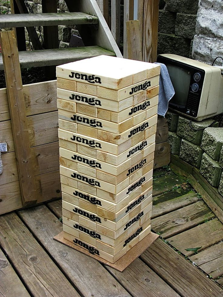 Best ideas about DIY Backyard Jenga
. Save or Pin Giant "wooden Block Stacking Game" Tower Now.