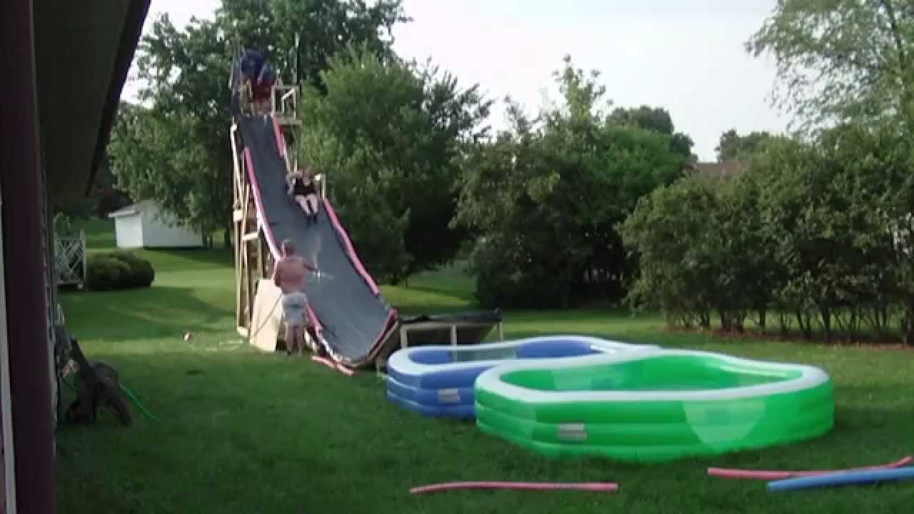 Best ideas about DIY Backyard Slide
. Save or Pin BACKYARD WATER SLIDE Now.
