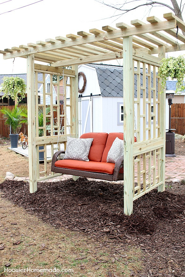 Best ideas about DIY Backyard Swing
. Save or Pin Garden Swing Plans for the Backyard Hoosier Homemade Now.