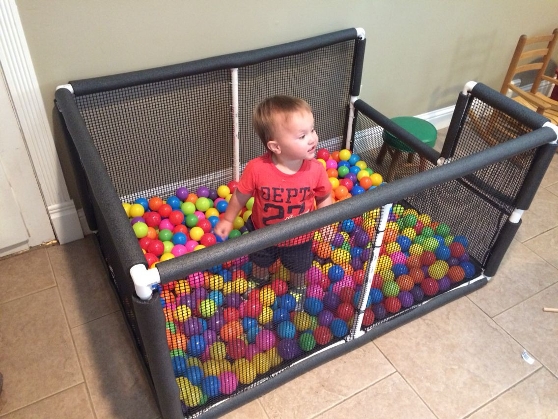 Best ideas about DIY Ball Pit
. Save or Pin DIY PVC Ball Pit So easy think kinex legos draw a Now.