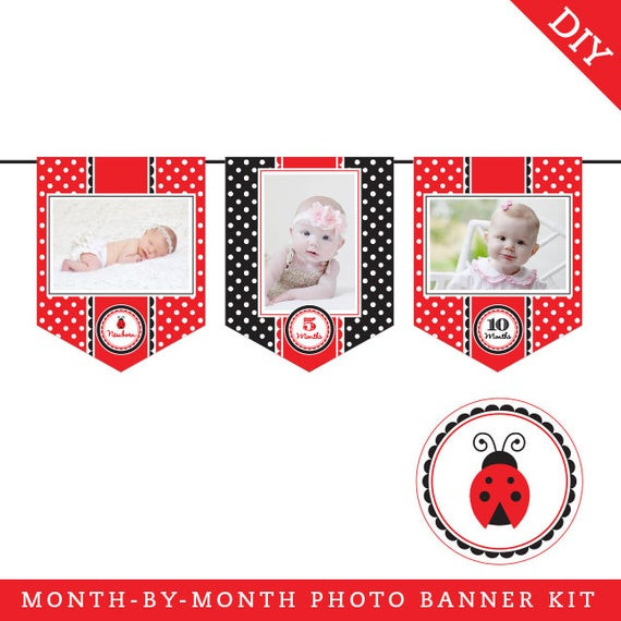 Best ideas about DIY Banner Kit
. Save or Pin Ladybug Party DIY printable photo banner kit by Chickabug Now.