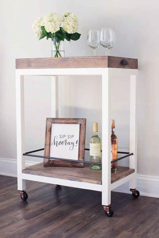 Best ideas about DIY Bar Cart Plans
. Save or Pin 9 Chic And Quick To Make DIY Bar Carts Shelterness Now.