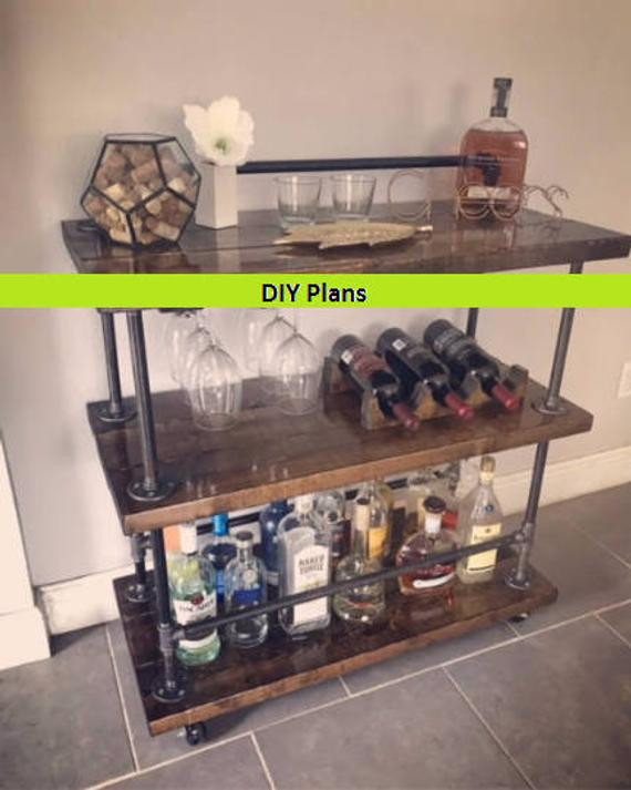 Best ideas about DIY Bar Cart Plans
. Save or Pin DIY Industrial Bar Cart Plans Easy to Follow YOU Can Build Now.