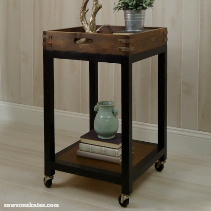 Best ideas about DIY Bar Cart Plans
. Save or Pin DIY Bar Cart with a Removable Tray Now.