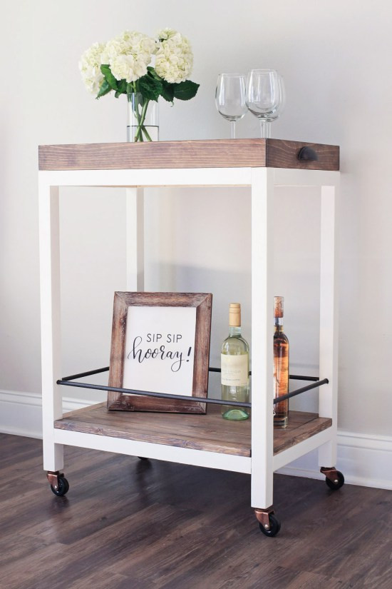 Best ideas about DIY Bar Cart
. Save or Pin 9 Chic And Quick To Make DIY Bar Carts Shelterness Now.
