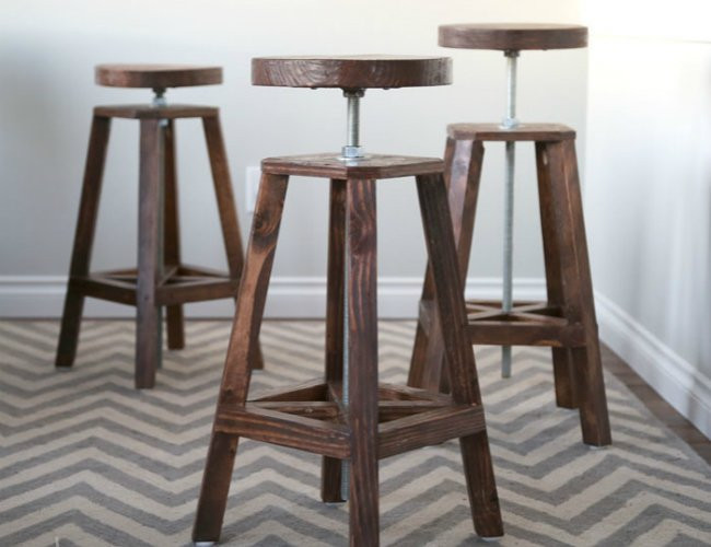 Best ideas about DIY Bar Stool
. Save or Pin DIY Bar Stools 5 Ways to Build Yours Bob Vila Now.