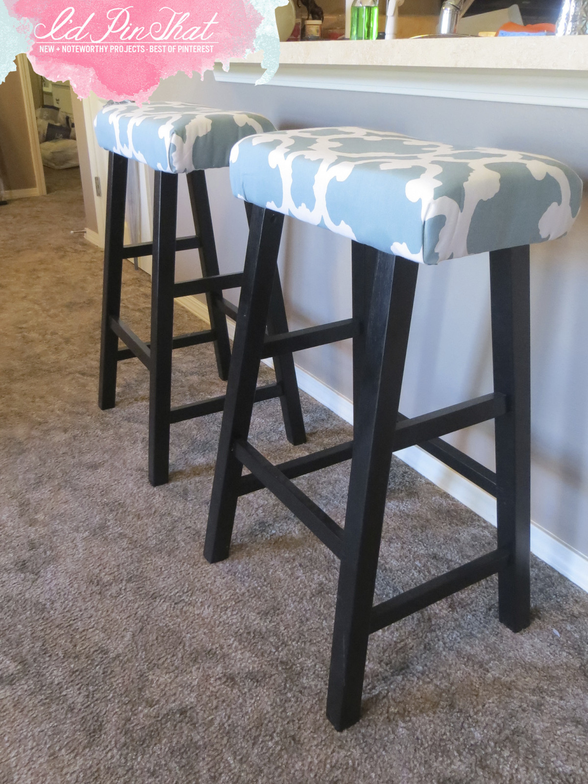 Best ideas about DIY Bar Stools
. Save or Pin I d Pin That Bar Stool Face Lift Now.