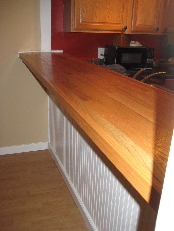 Best ideas about DIY Bar Top
. Save or Pin DIY bar top made with plywood oak hardwood flooring nail Now.