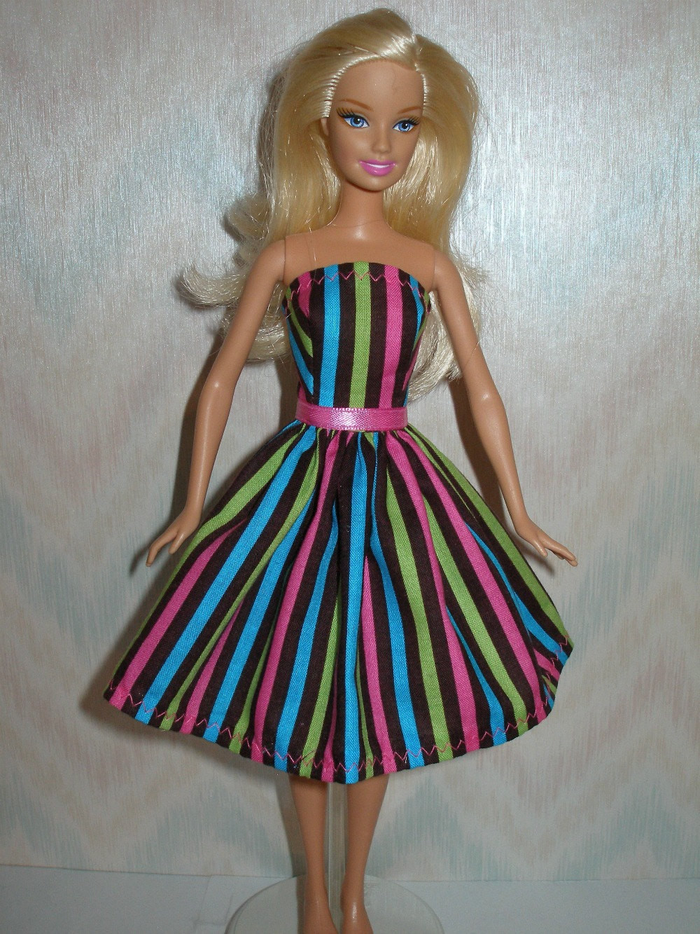 Best ideas about DIY Barbie Clothes
. Save or Pin Handmade Barbie doll clothes striped dress by TheDesigningRose Now.
