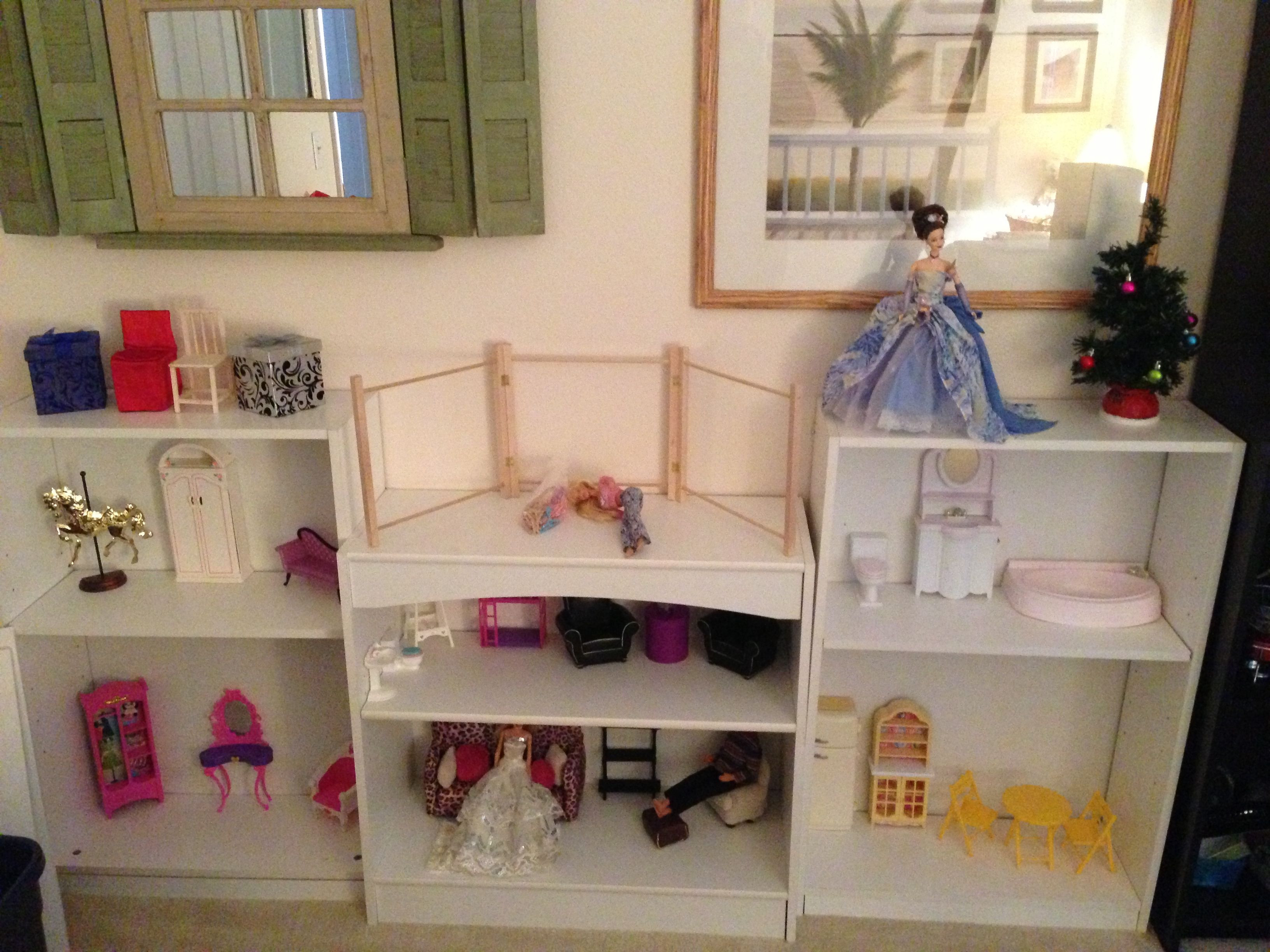 Best ideas about DIY Barbie Furniture
. Save or Pin DIY Barbie dollhouse using bookshelves WIP these are Now.