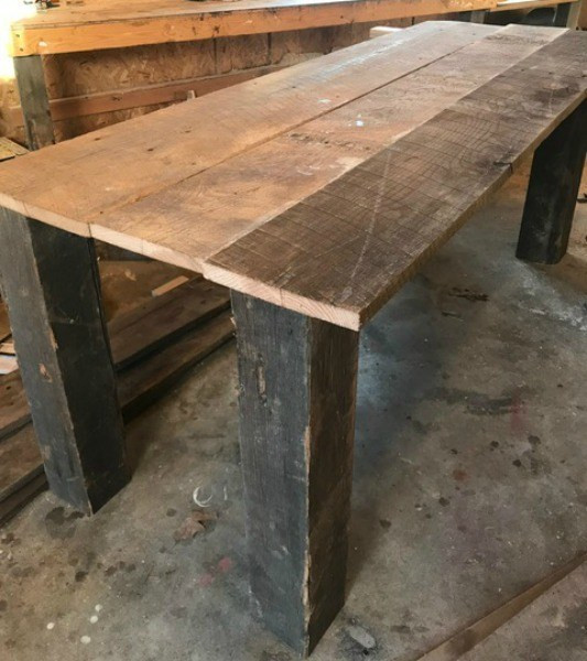 Best ideas about DIY Barn Wood Table
. Save or Pin DIY Barn Wood Table From Tobacco Barn to Dining Table Now.