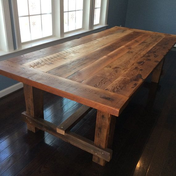 Best ideas about DIY Barn Wood Table
. Save or Pin Farm style dining table hand made from reclaimed barn Now.