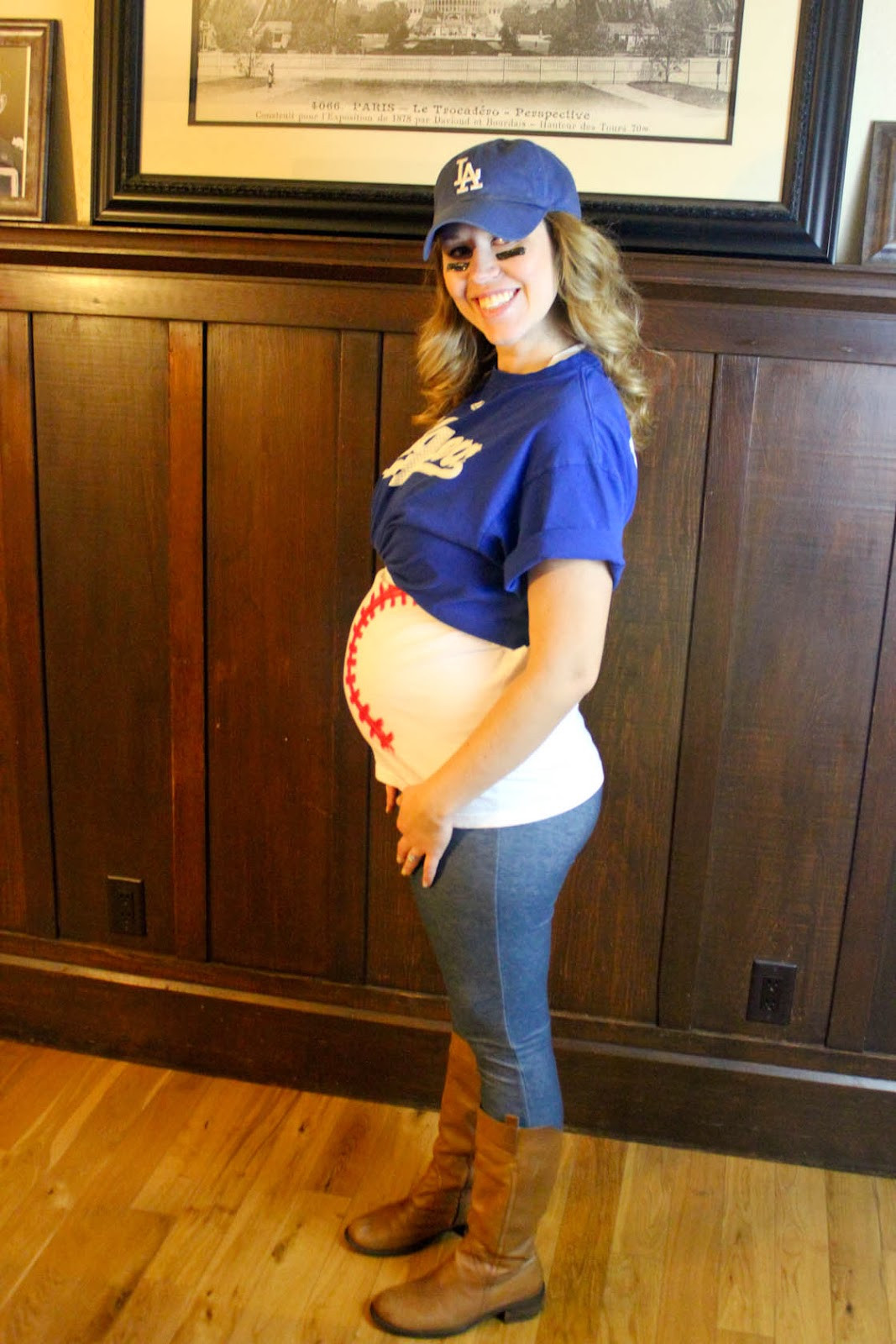Best ideas about DIY Baseball Costume
. Save or Pin From Dahlias to Doxies DIY Pregnant Baseball and Umpire Now.