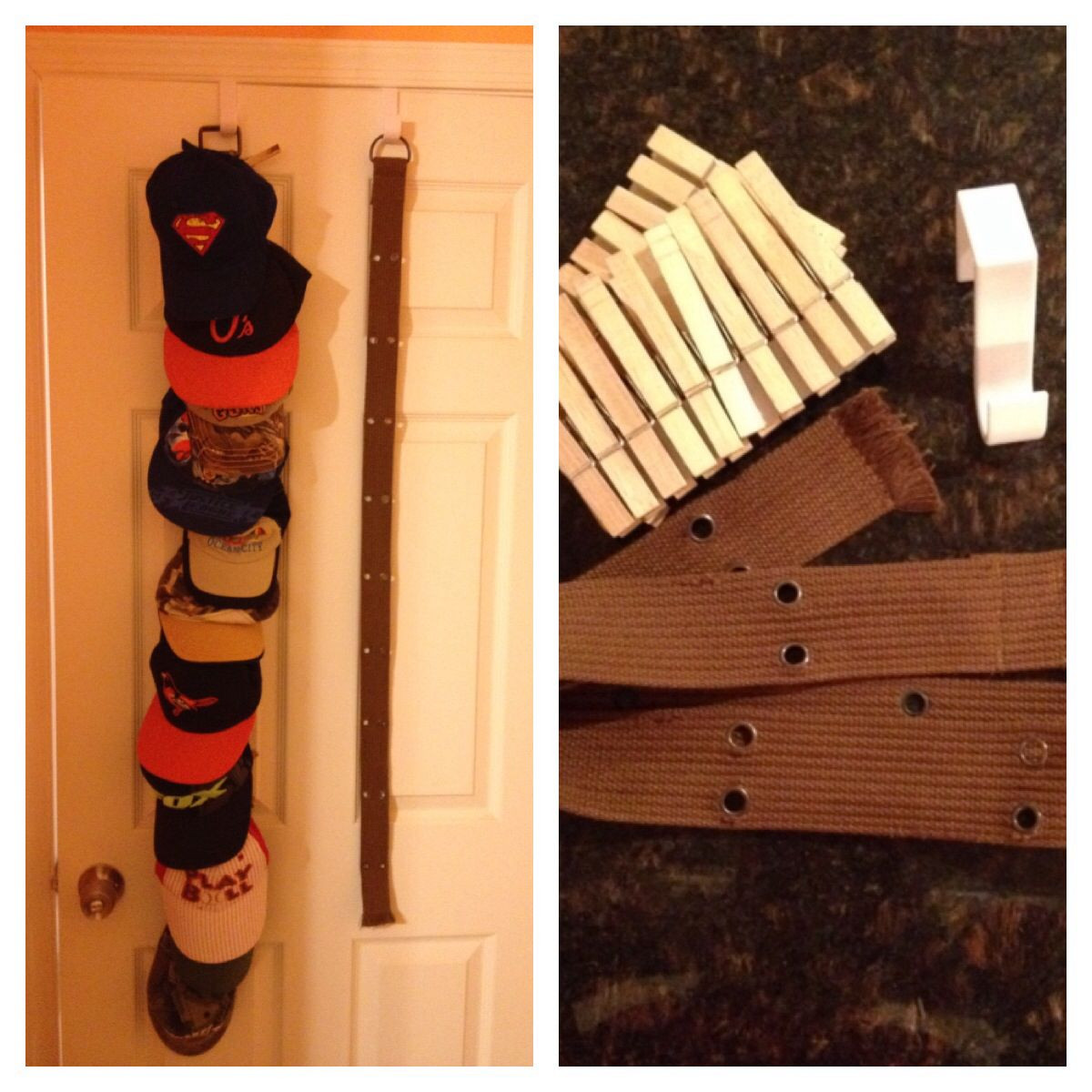 Best ideas about DIY Baseball Hat Rack
. Save or Pin DIY "Over the Door" Hat Rack I recently pinned something Now.