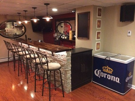 Best ideas about DIY Basement Bar
. Save or Pin Man Turns Unfinished Basement Into The Ultimate Bar Now.
