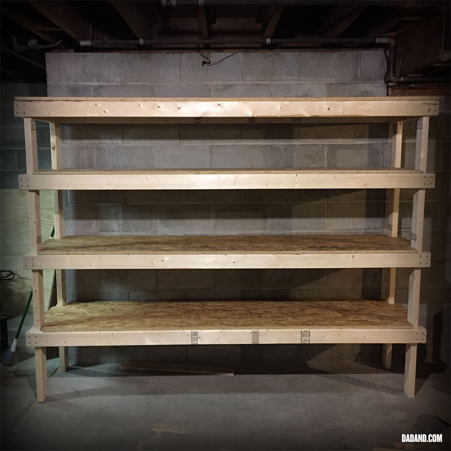 Best ideas about DIY Basement Shelving
. Save or Pin DIY 2x4 Shelving for Garage or Basement dadand Now.
