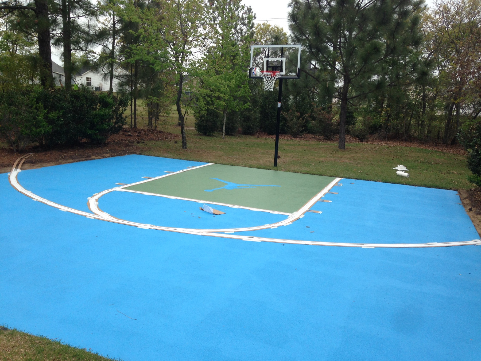 Best ideas about DIY Basketball Court
. Save or Pin How to Paint An Outdoor Basketball Court DIY Amy Ruth Now.