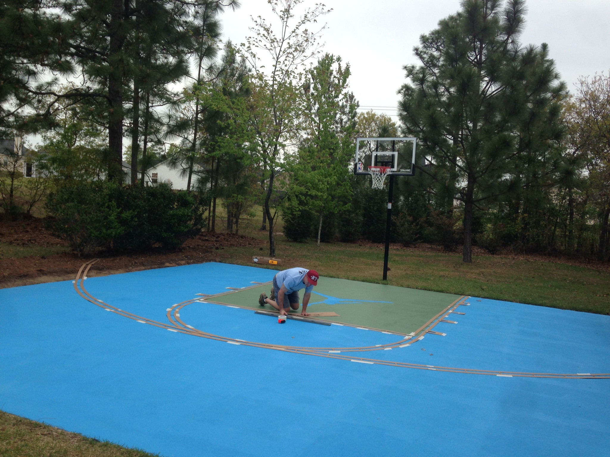 Best ideas about DIY Basketball Court
. Save or Pin How to Paint An Outdoor Basketball Court DIY Amy Ruth Now.