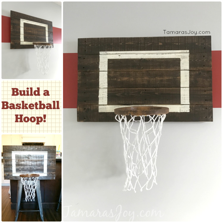 Best ideas about DIY Basketball Hoop
. Save or Pin DIY Basketball Hoop for my boys bedroom Tamara s Joy Now.