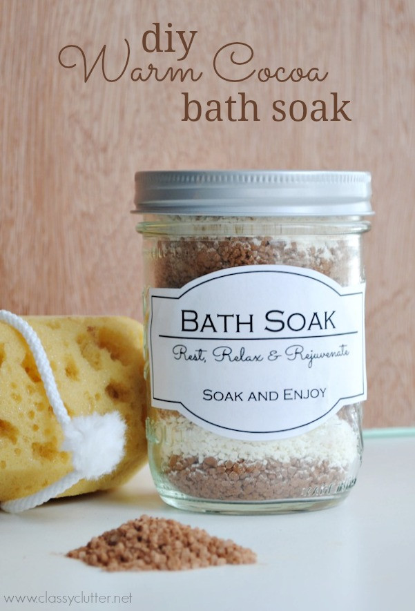 Best ideas about DIY Bath Soaks
. Save or Pin DIY Warm Cocoa Bath Soak Classy Clutter Now.