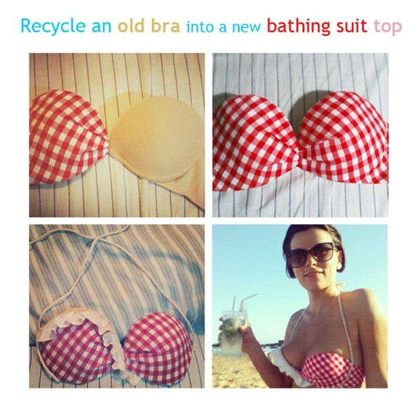 Best ideas about DIY Bathing Suits
. Save or Pin Recycle an old bra into a new bathing suit top by Nubia Now.