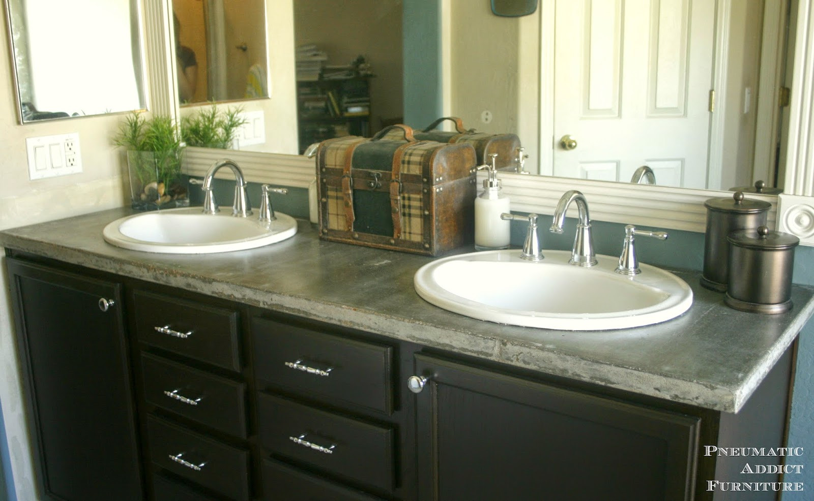 Best ideas about DIY Bathroom Counter
. Save or Pin DIY Concrete Countertop With Sink Openings Now.