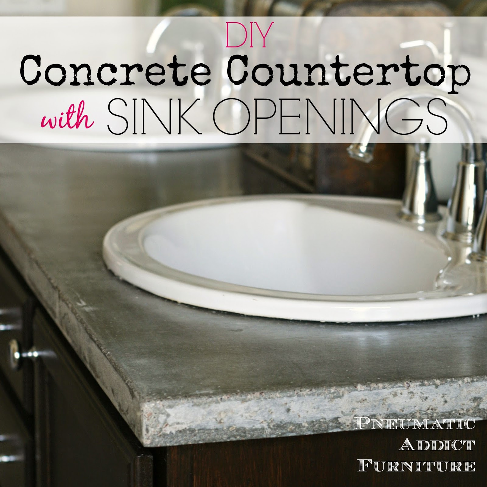 Best ideas about DIY Bathroom Counter
. Save or Pin DIY Concrete Countertop With Sink Openings Now.