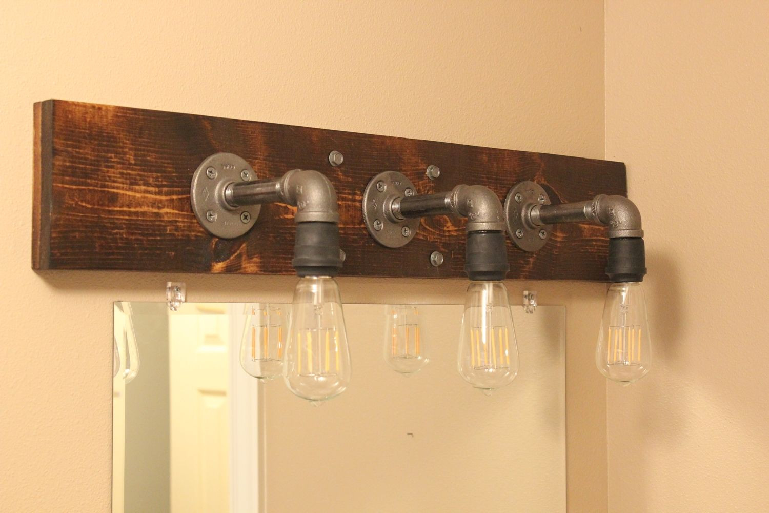 Best ideas about DIY Bathroom Light
. Save or Pin DIY Industrial Bathroom Light Fixtures Now.