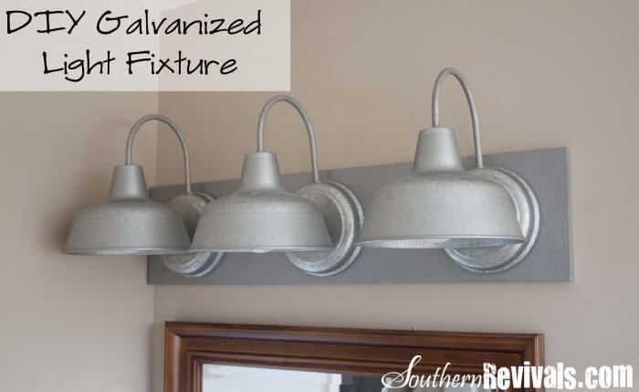 Best ideas about DIY Bathroom Light Fixture
. Save or Pin DIY Galvanized Light Fixture Now.