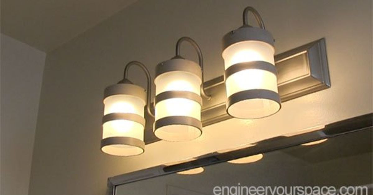 Best ideas about DIY Bathroom Light
. Save or Pin DIY Bathroom Lighting Fixture Makeover Now.