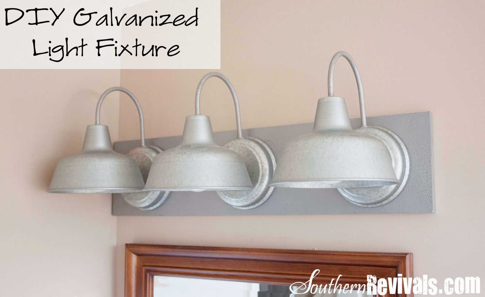 Best ideas about DIY Bathroom Lighting
. Save or Pin DIY Triple Galvanized Gooseneck Vanity Light Fixture for Now.