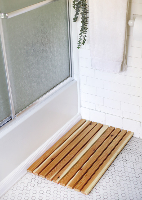 Best ideas about DIY Bathroom Mat
. Save or Pin How to Make a DIY Wooden Slat Bath Mat Now.
