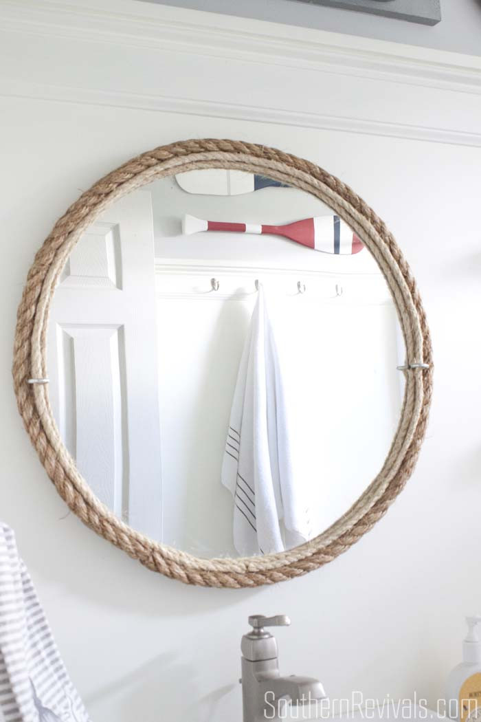 Best ideas about DIY Bathroom Mirror
. Save or Pin DIY Rope Mirror Tutorial Now.