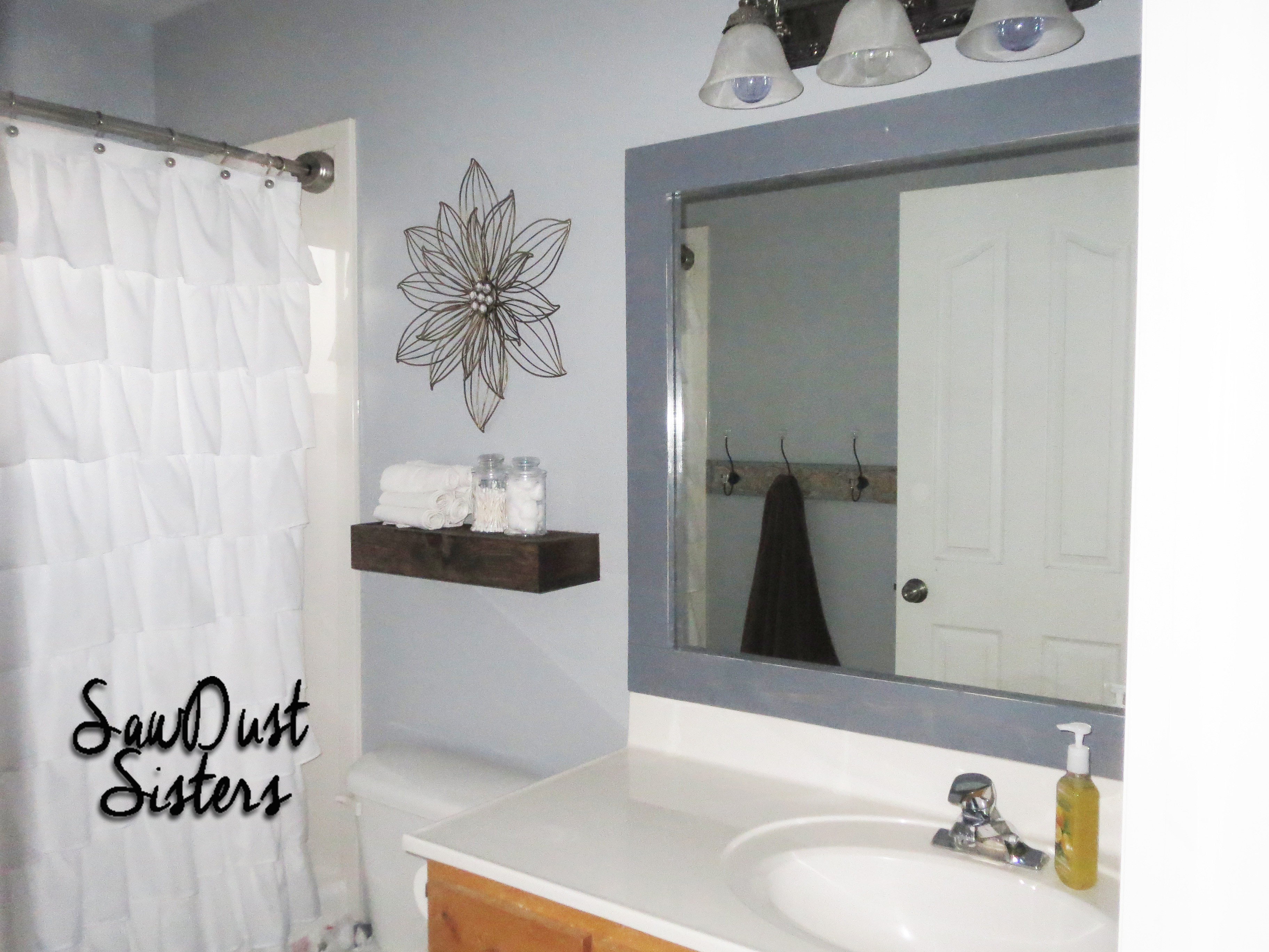Best ideas about DIY Bathroom Mirror
. Save or Pin DIY Stick Mirror Frame Sawdust Sisters Now.