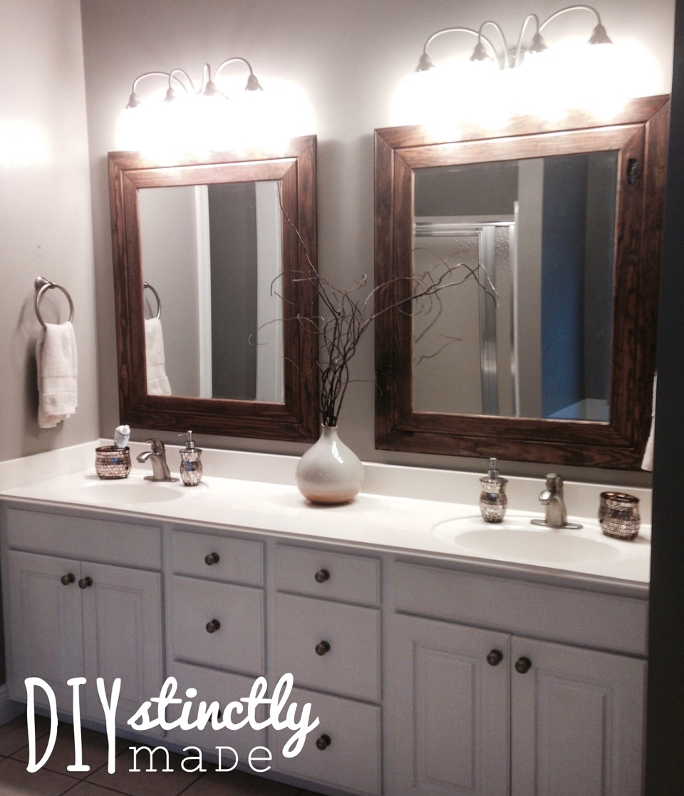 Best ideas about DIY Bathroom Mirror
. Save or Pin DIY Easy Framed Mirrors – DIYstinctly Made Now.