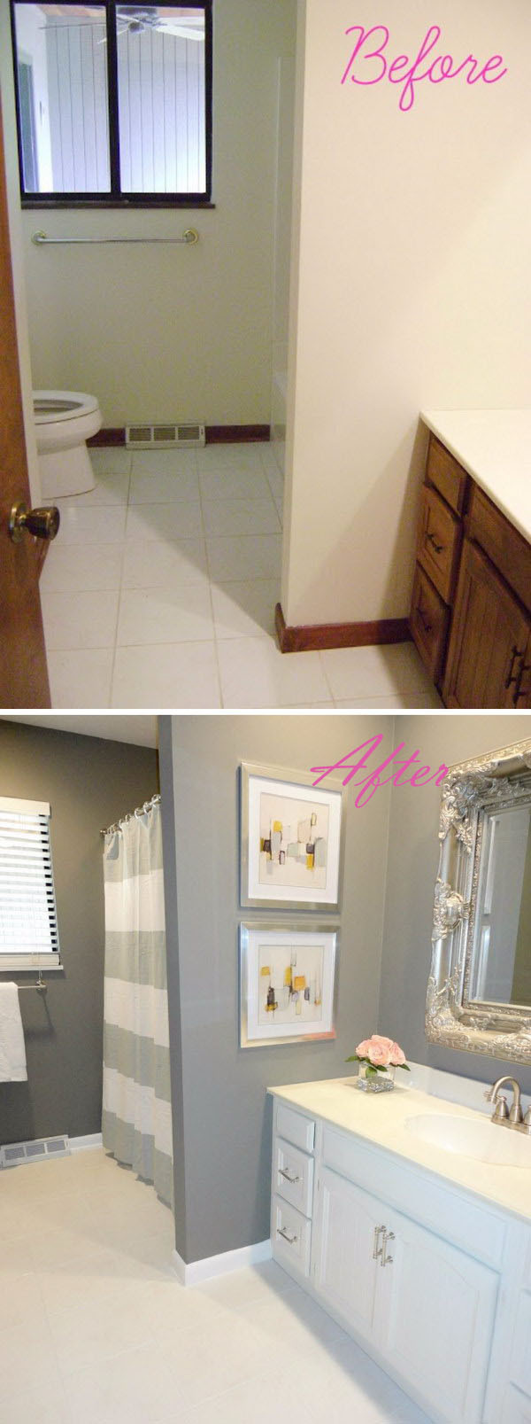 Best ideas about DIY Bathroom Remodel On A Budget
. Save or Pin Before and After 20 Awesome Bathroom Makeovers Hative Now.
