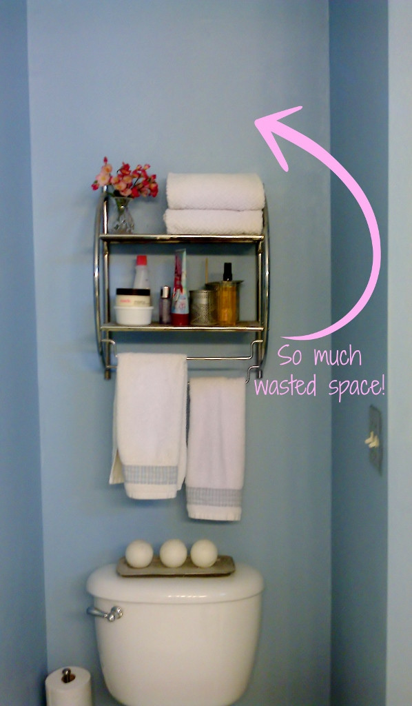 Best ideas about DIY Bathroom Shelves Over Toilet
. Save or Pin DIY Bathroom Storage Over the Toilet Miss Frugal Fancy Now.
