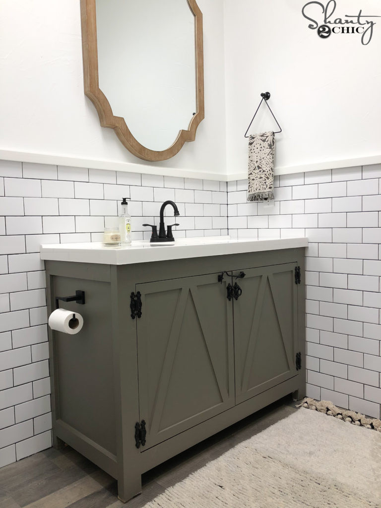 Best ideas about DIY Bathroom Sink
. Save or Pin DIY Modern Farmhouse Bathroom Vanity Shanty 2 Chic Now.