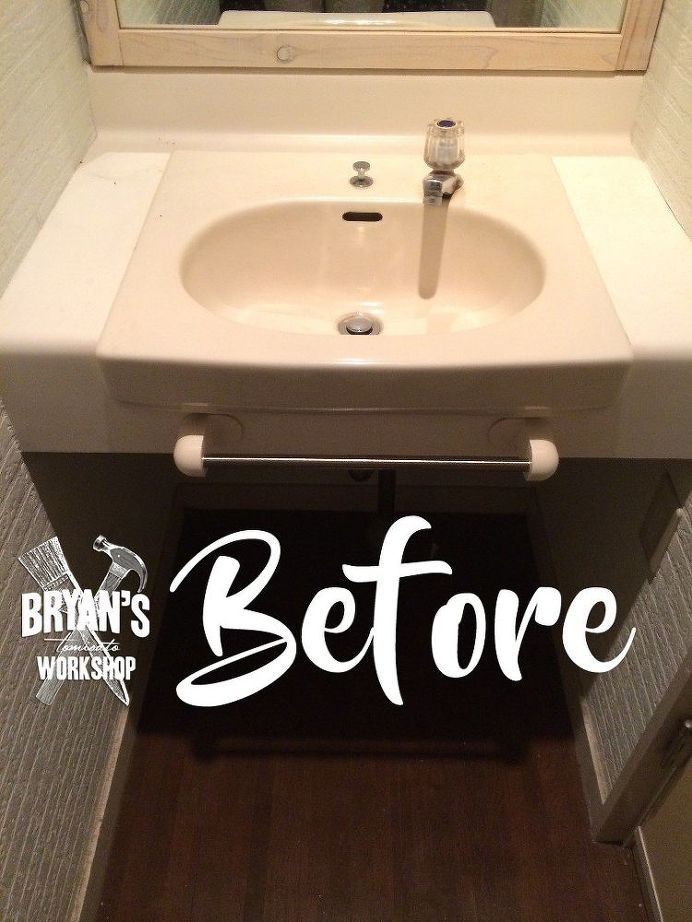 Best ideas about DIY Bathroom Sink
. Save or Pin DIY Before & After Bathroom Sink and Ceiling Upgrade Now.