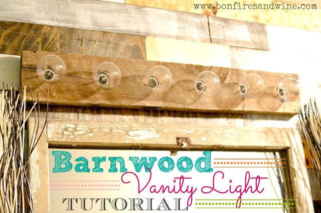 Best ideas about DIY Bathroom Vanity Light Cover
. Save or Pin Bonfires and Wine DIY Bathroom Light Now.