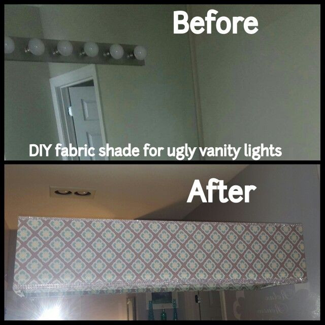 Best ideas about DIY Bathroom Vanity Light Cover
. Save or Pin DIY fabric shade for vanity lights in master bathroom Now.