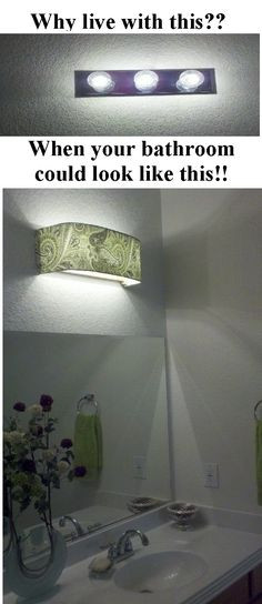 Best ideas about DIY Bathroom Vanity Light Cover
. Save or Pin Cover ugly Hollywood lights bathroom Now.