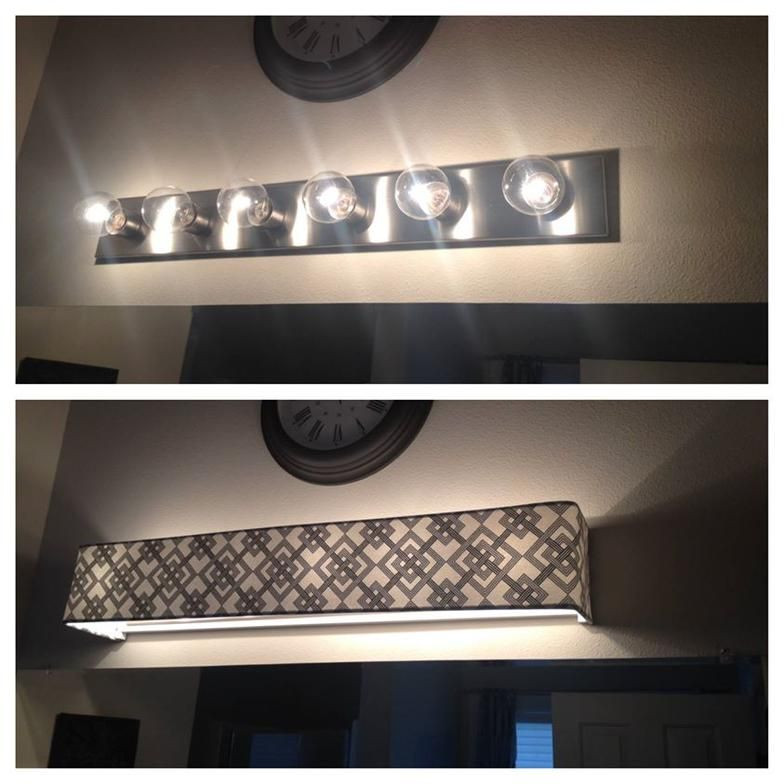 Best ideas about DIY Bathroom Vanity Light Cover
. Save or Pin Custom lamp shades Fabric Light Covers Bathroom Now.