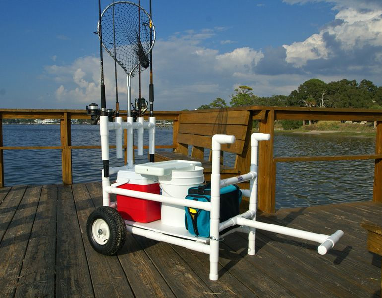 Best ideas about DIY Beach Cart
. Save or Pin PVC cart loaded up Fishing Lures Now.