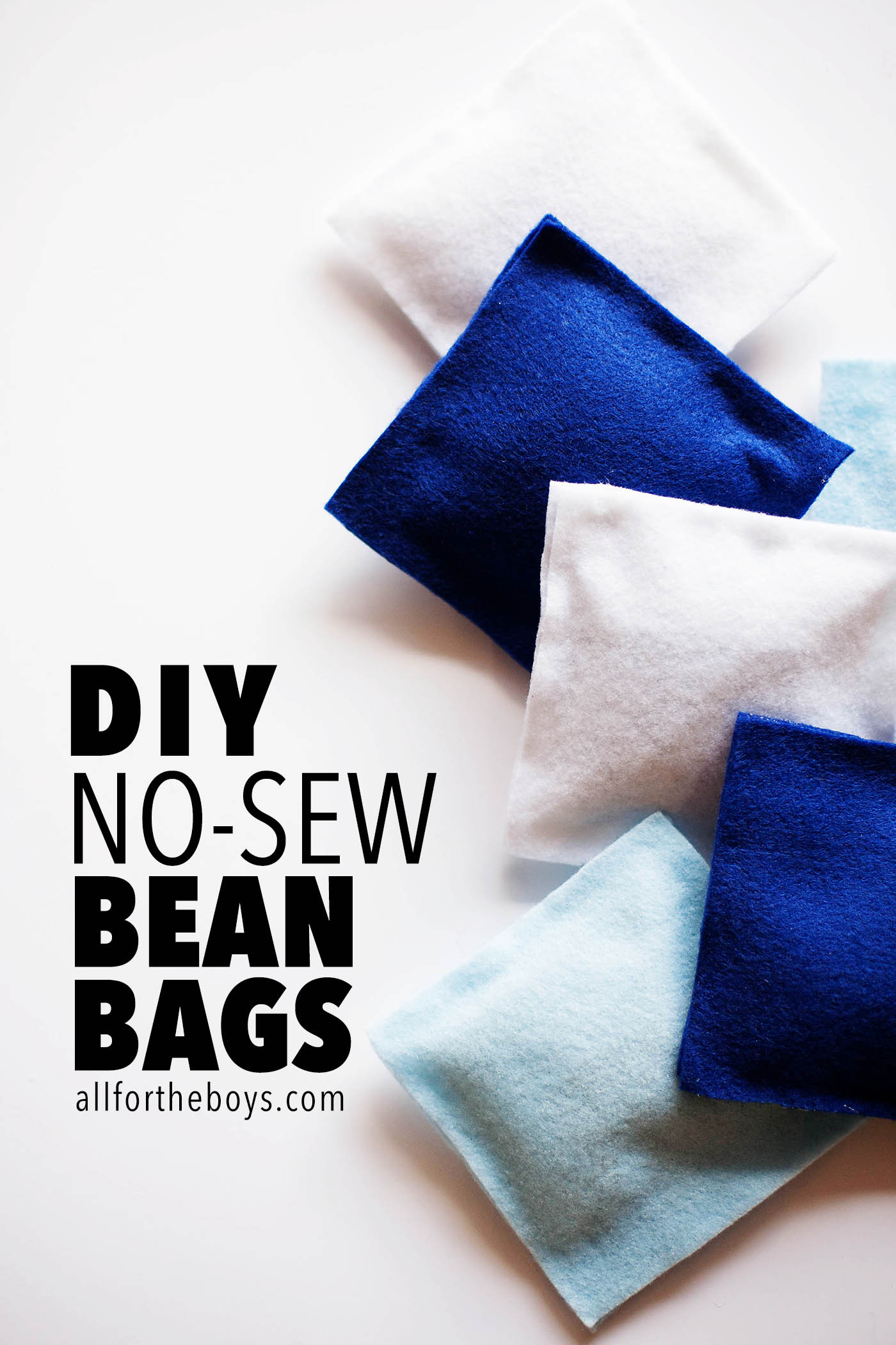 Best ideas about DIY Bean Bag
. Save or Pin DIY No Sew Bean Bags — All for the Boys Now.