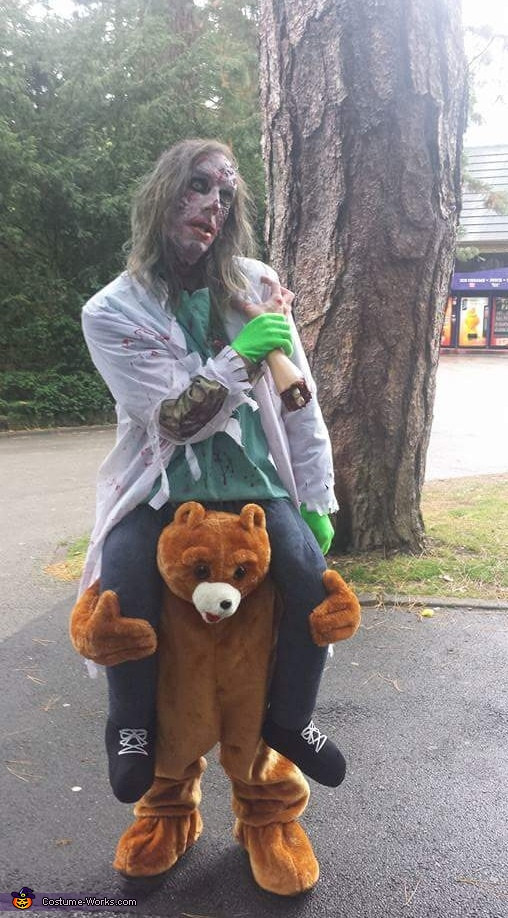 Best ideas about DIY Bear Costume
. Save or Pin Zombie riding a Bear Illusion Halloween Costume Now.