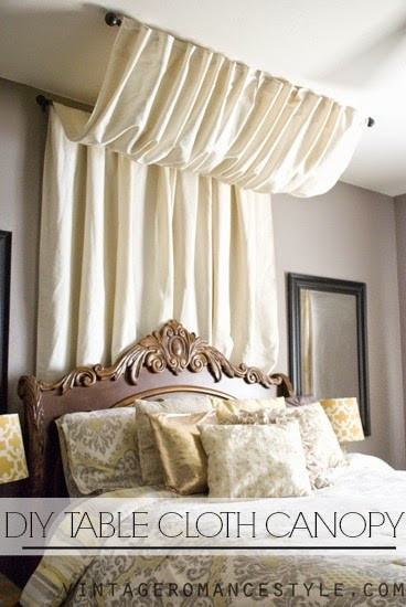 Best ideas about DIY Bed Curtains
. Save or Pin DIY No Sew Table Cloth Bed Canopy Tutorial Now.